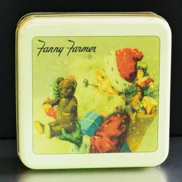 2 Vintage Fanny Farmer Candy Tins Christmas Decor Country And Farmhouse - Picture 7 of 11